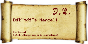 Dömös Marcell névjegykártya