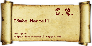 Dömös Marcell névjegykártya