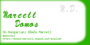 marcell domos business card