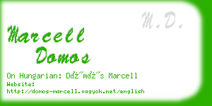 marcell domos business card